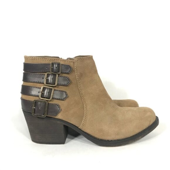 Coach and Four Ivory Buckle Strap Ankle Boots - Picture 1 of 9